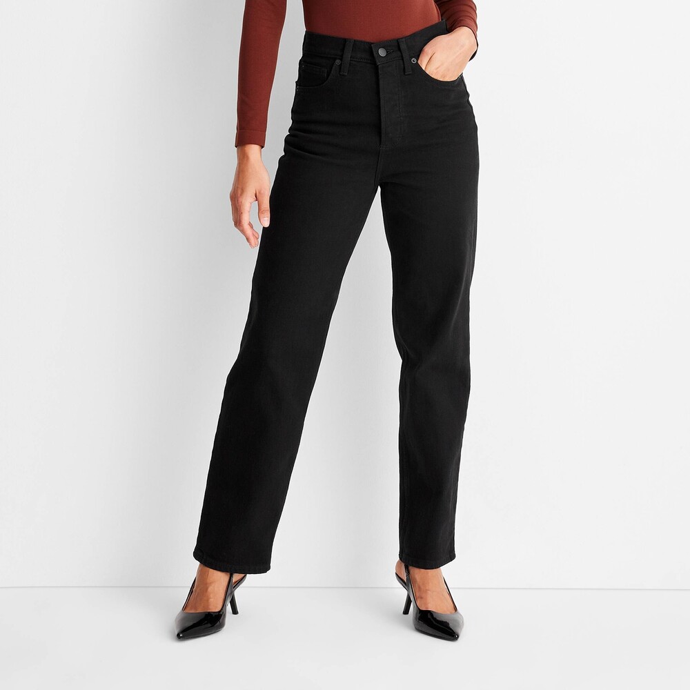 Universal Thread High-Rise Straight Ankle Jeans